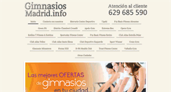 Desktop Screenshot of gimnasiosmadrid.info