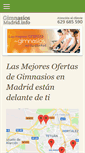 Mobile Screenshot of gimnasiosmadrid.info