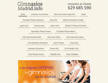 Tablet Screenshot of gimnasiosmadrid.info